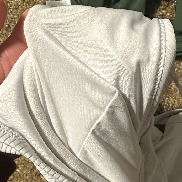 Shade & Shore Ribbed Bralette Trio - Black, Green, White - Picture 4 of 6